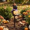 Solar Garden Light with Hand-Sculpted Resin and Weatherproof Coating, Magic Cat Yard Decor for Solar Powered, Smart Sensor, Versatile for Gardens, Courtyards, and Walkways.