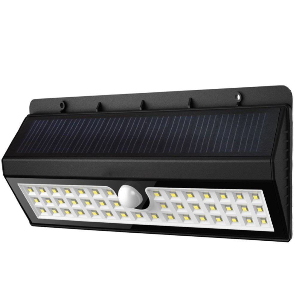 Solar Garden Lights 44 Bright LEDs Outdoor Motion Sensor Lights Waterproof and Wireless for Garden Path, Backyard Lighting, Motion Security Lights, Driveway, Stairs, Fence, Deck