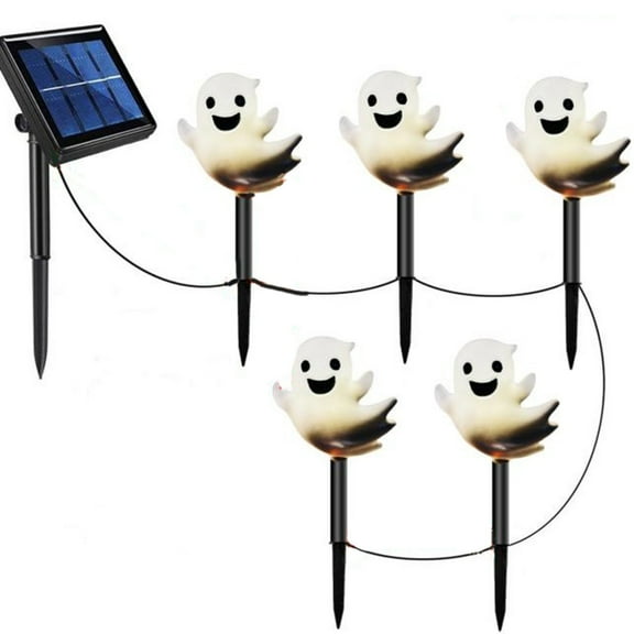 Solar Garden Lights 6 Pack, Waterproof Led Stakes Auto On/Off 8-Hour Glow, Spooky Yard Decor For Trick-Or-Treat