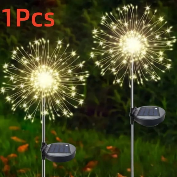 Solar Garden Lights Firework Lights Outdoor Leds-IP65 Waterproof with 8 Lighting Modes Fairy Light for Garden Christmas Wedding