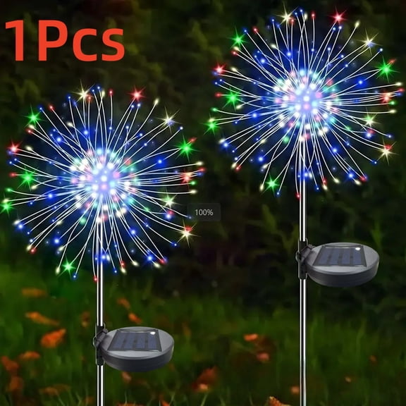 Solar Garden Lights Firework Lights Outdoor Leds-IP65 Waterproof with 8 Lighting Modes Fairy Light for Garden Christmas Wedding
