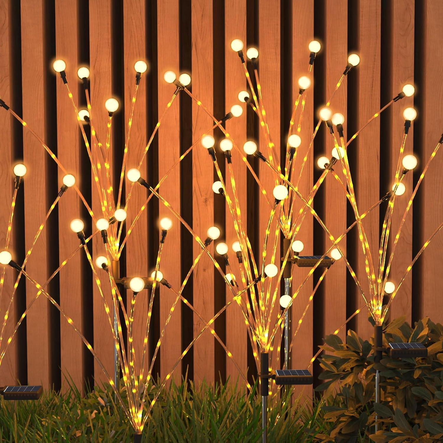 Solar Garden Lights New Upgraded Solar Swaying Lights, Swaying with