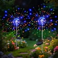 thumbnail image 1 of Solar Garden Lights Outdoor, 120 LED Firework Style with 8 Modes, Waterproof Multicolor Fairy Lights for Yard, Patio, Christmas Decor, Party, Pathway & Poolside, 1 of 9