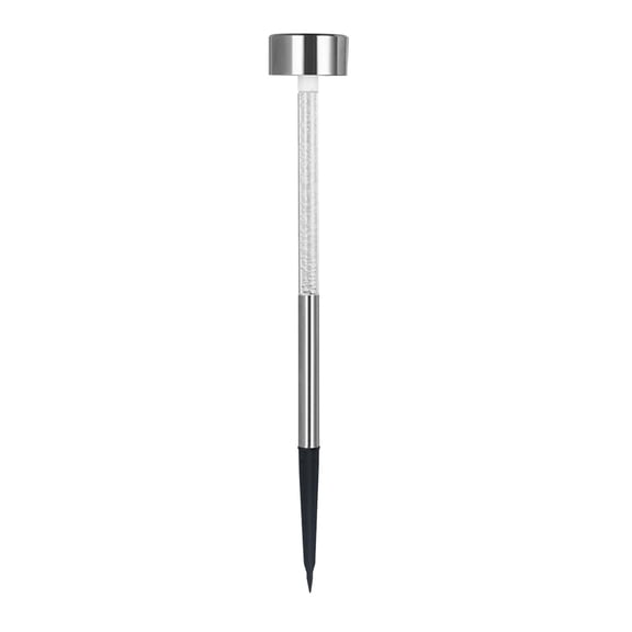 Solar Garden Lights Outdoor Column Lawn Ground Plug Lamp Clear Glass Flashing LED Night Light Exquisite Bubble Tube Lamp for Courtyard