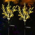 thumbnail image 1 of Solar Garden Lights Outdoor Decorative, 2 Pack Solar Canola Flower Lights, LED Solar Stake Lights Waterproof Lights for Patio, Garden, Yard, Lawn, Pathway, 1 of 8