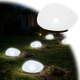 thumbnail image 1 of Solar Garden Lights Outdoor Glow Cobblestone Shape Lamp Garden Decor Light-White & RGB Light Waterproof Landscape Night Lights for Lawn/Patio/Path(Glass Material),B, 1 of 5