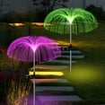 thumbnail image 1 of Solar Garden Lights Outdoor Waterproof, 7 Color Changing Jellyfish Solar Flower Lights, Outdoor Solar Lights for Yard, Backyard, Lawn Decoration (2 Pcs), 1 of 2