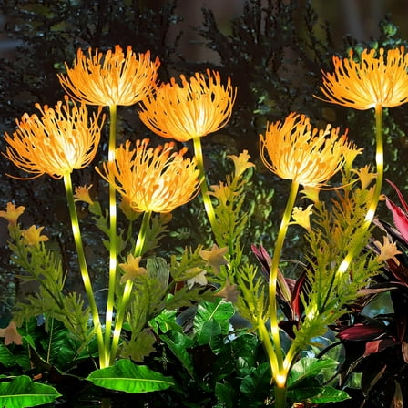 Solar Garden Lights, Solar Flowers Lights, Waterproof Outdoor Garden Decoration Landscape Lights, for Yard, Pathway, Garden Decor & Gardening Gift