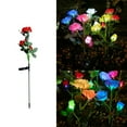 thumbnail image 1 of Solar Garden Lights - Solar Outdoor Lights with Beautiful & Realistic Rose Flowers - 7 Color Changing Waterproof Solar Lights Outdoor for Yard Garden Decoratio Holiday s Gifts, 1 of 9