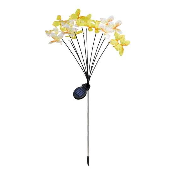 Solar Garden Lights - Swaying Butterfly Light, Swaying in The Wind, Solar Outdoor Lights, Yard Patio Pathway Decoration, High Flexibility Iron Wire & Realistic Butterflies