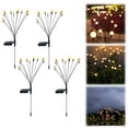 thumbnail image 1 of Solar Garden Lights, Solar Swaying Light, Sway by Wind, Solar Outdoor Lights, Yard Patio Pathway Decoration, High Flexibility Iron Wire & Heavy Bulb Base, Warm White (4 Pack) ﻿, 1 of 6