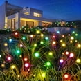 thumbnail image 1 of Solar Garden Lights Total 20 LED RGB Multicolor Lights Outdoor Firefly & Swaying Lights Wind-Powered, Waterproof Pathway Decoration - 2 Pack, 1 of 8