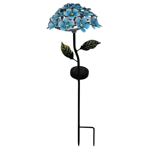 Solar Garden Lights, Waterproof LED Outdoor Lawn Lights, 60CM Stainless Steel Solar Powered Landscape Lighting for Yard Decoration, Blue