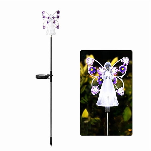 Solar Garden Lights - Waterproof Outdoor LED Pole Light for Memorial Gardens, Patios, and Pathways - Solar Powered Decorative Lighting for Sympathy Gifts and Remembrance Decor
