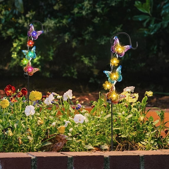 Solar Garden Stake Light Outdoor LED, Waterproof Solar Powered Metal Yard Decor for Lawn, Pathway, Landscape and Patio