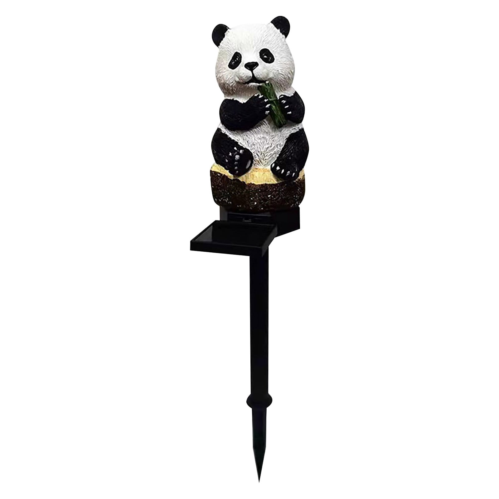 Solar Garden Stake Lights Outdoor Decor Waterproof Resin Panda Solar