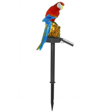 Solar Garden Stake Lights, Parrot Garden Light Outdoor Garden, Moclever IP65 Waterproof LED Parrot Landscape Lamp, Decorative Lawn Lights For Yard Driveway Walkway Patio(Gules)