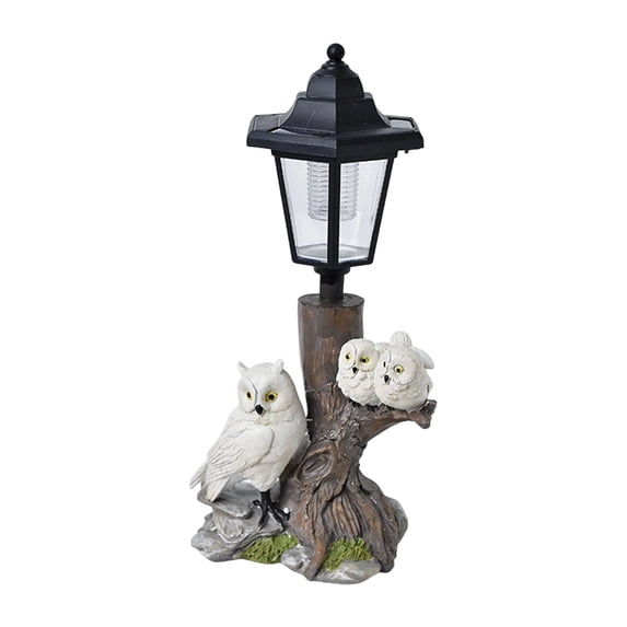 Solar Garden Statue Light,Resin Sculpture Waterproof Decorative Landscape Ornament Light for Yard Patio Lawn