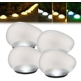 thumbnail image 1 of Solar Glass Garden Pebbles, Waterproof Glowing Stones for Pathway Yard, 1 of 7