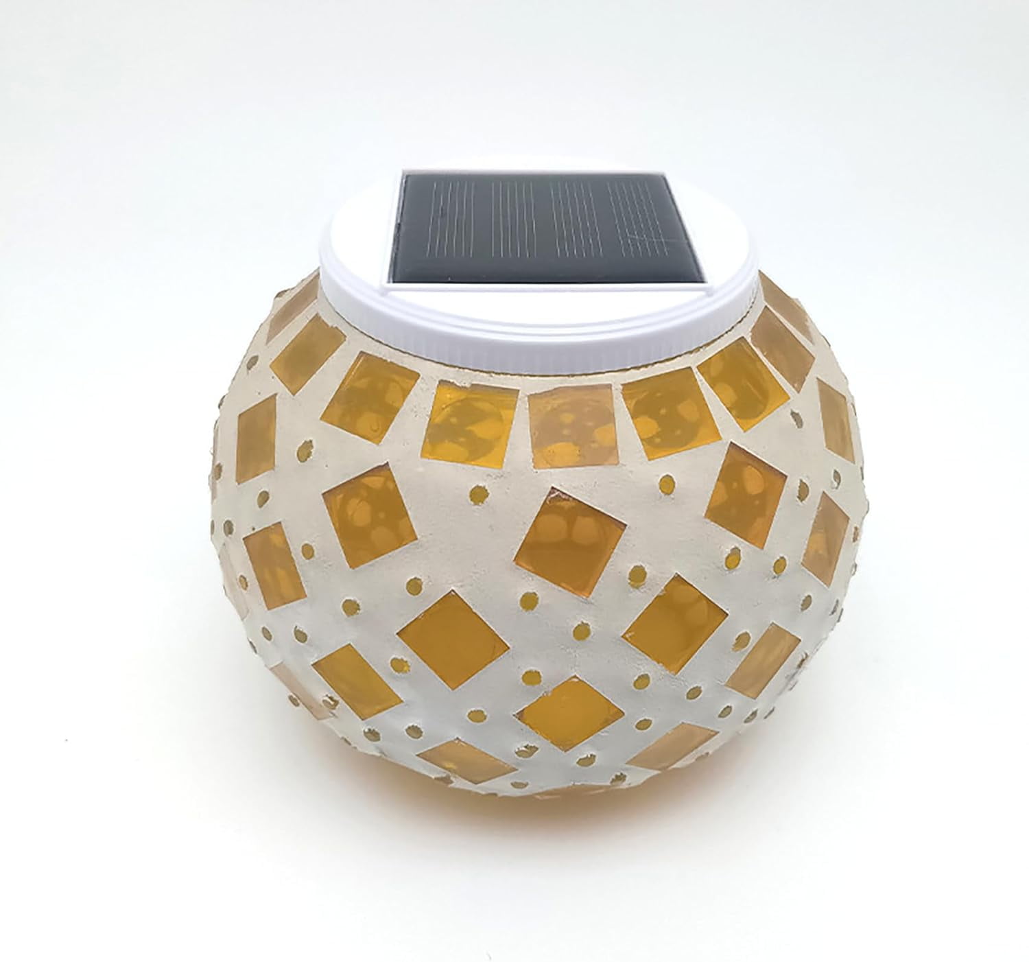 Solar Glass Mosaic Light Color Changing Night Lights, Waterproof Glass ...
