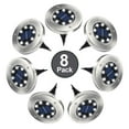 thumbnail image 1 of Solar Ground Lights, 8 LED Solar Disk Lights Outdoor Waterproof for Garden Yard Patio Pathway Lawn Driveway Walkway- White (8 Pack), 1 of 9