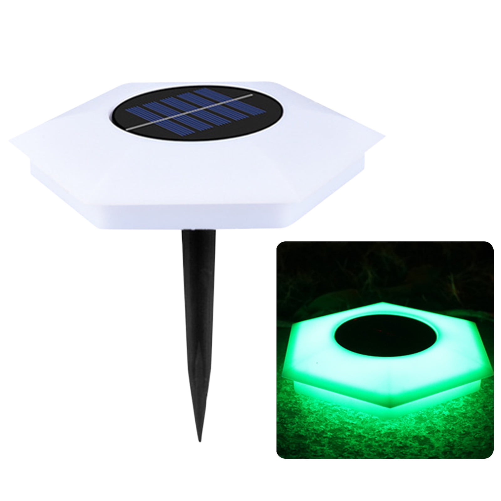 Round Flat Solar Ground Lights Bring Color to Your Walkway – SHONE, image size:1600x1600