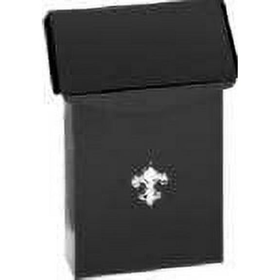 Solar Group Wall Mailbox Vertical Small - Black Galvanized Steel - 1 Piece