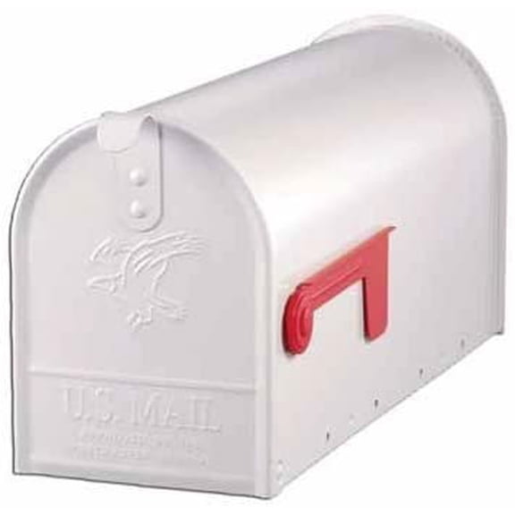 Solar Group E11W White Elite Premium Steel Mailbox