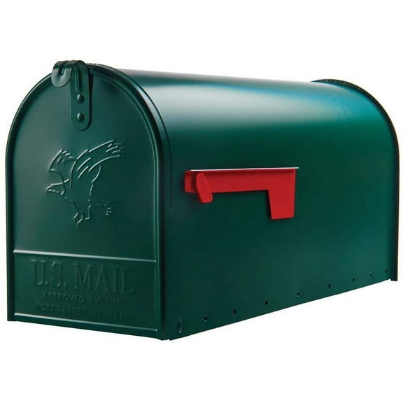 Solar Group Rural Mailbox E1600G00 - Rust Resistant, Large, Multicolor, T2, Sage Green