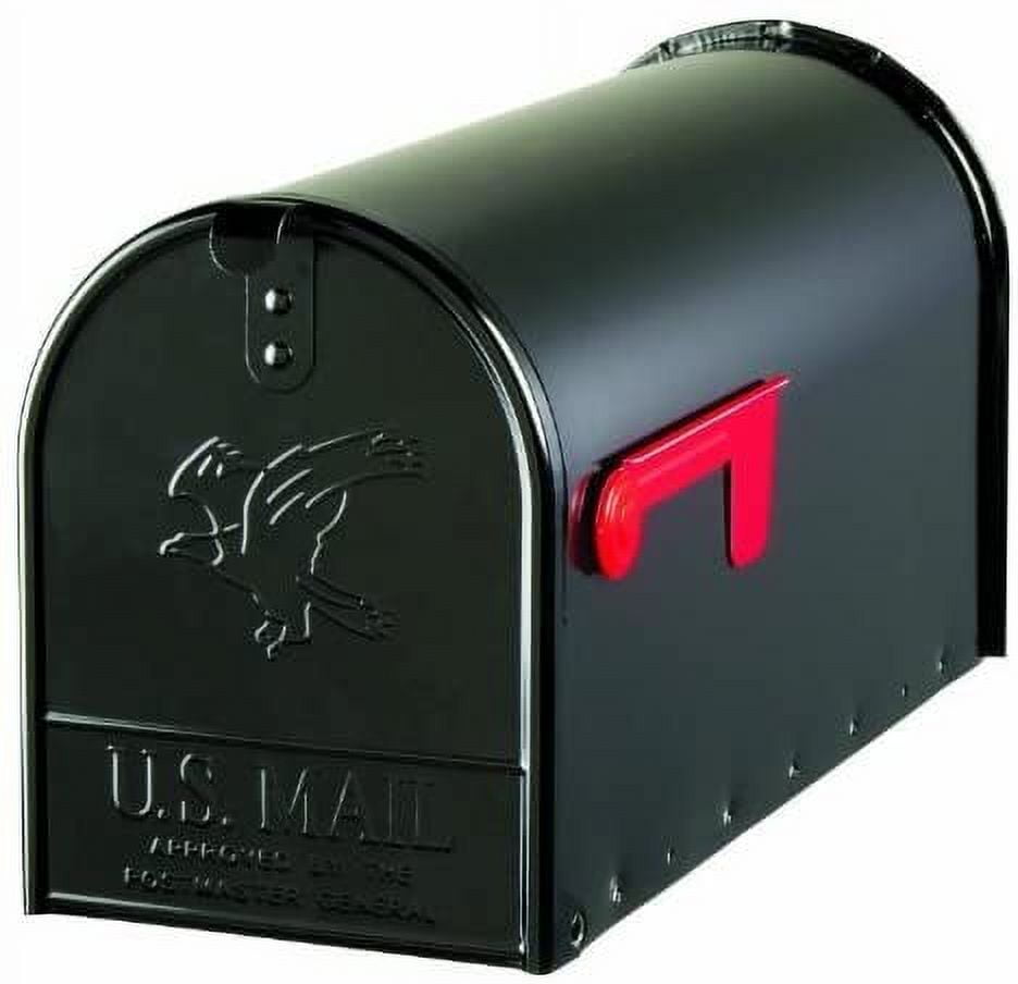 Cassetta Postale Da Esterno In Acciaio Zincato Nero - 8,8x20,1x6,8 Pollici | Montaggio A Palo | Capacità Media - Foto 7