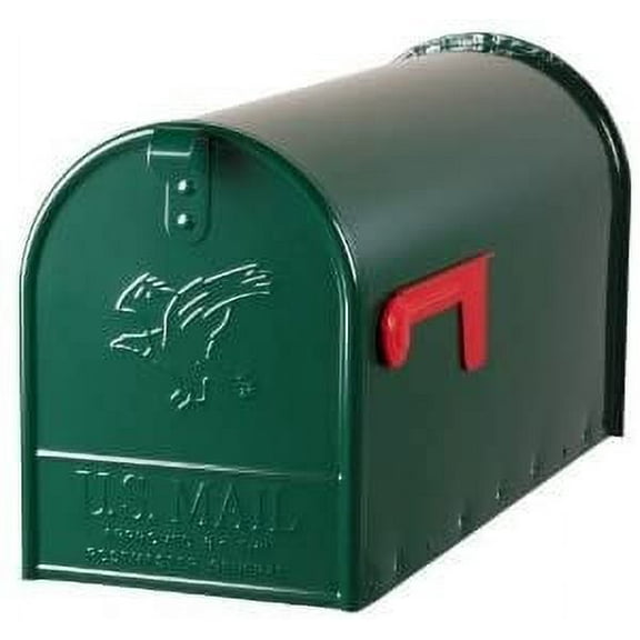 Solar Group Large Rural Mailbox - Green Finish - Large Size