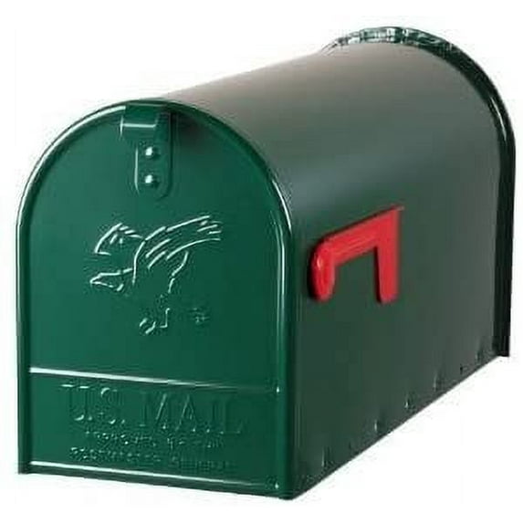 Solar Group Large Rural Mailbox - Green Finish - Large Size