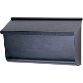 Solar Group Extra Large Black Steel Wall Mount Mailbox, Rust Resistant