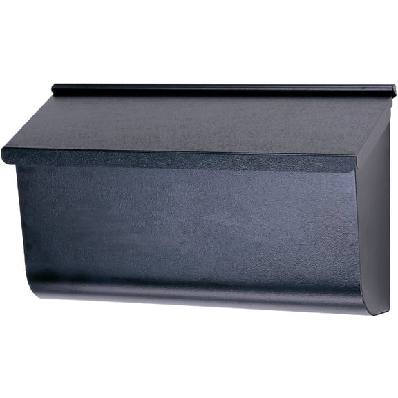Solar Group Extra Large Black Steel Wall Mount Mailbox, Rust Resistant