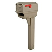 Solar Group GGC1M0000 Mocha All-In-One Mailbox & Post Combo