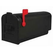 Solar Group PL10B Plastic Rural Black Mailbox