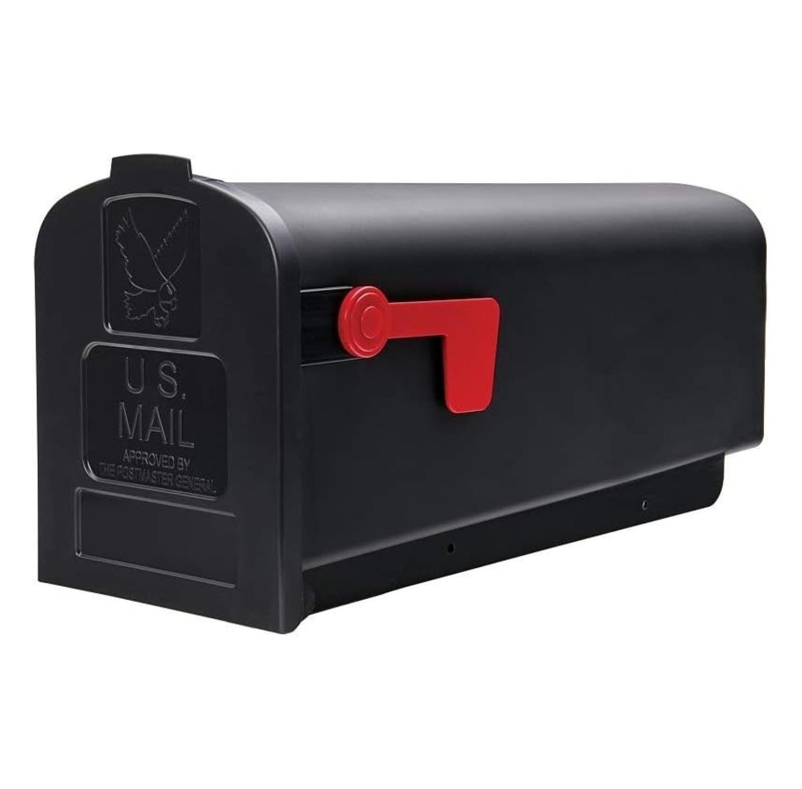 Solar Group PL10B Plastic Rural Black Mailbox