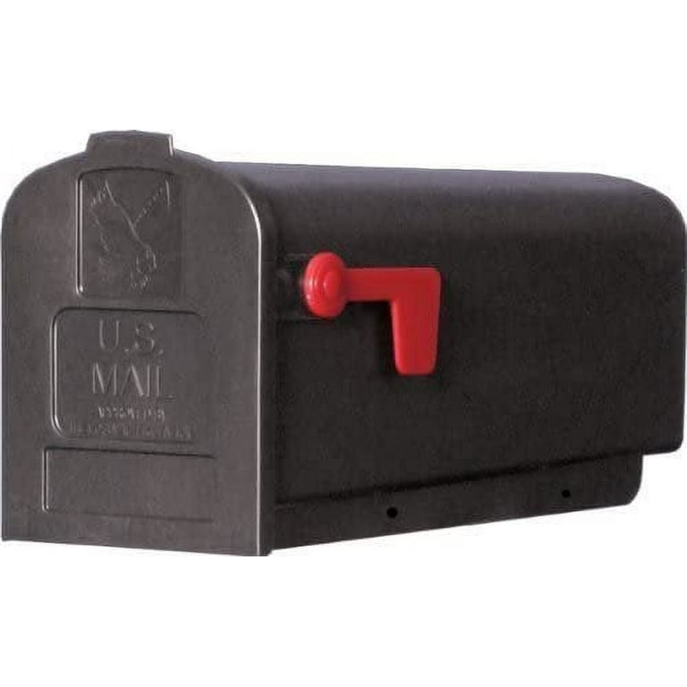 Solar Group PL10B Plastic Rural Black Mailbox — Home & Garage