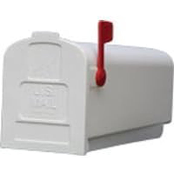 Solar Group PL10W Plastic Rural White Mailbox$$Tools & Hardware Other
