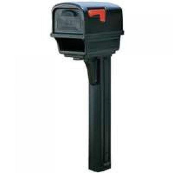 Solar Group The Gentry Gc1B000 Mailbox & Post C2 Black Plastc