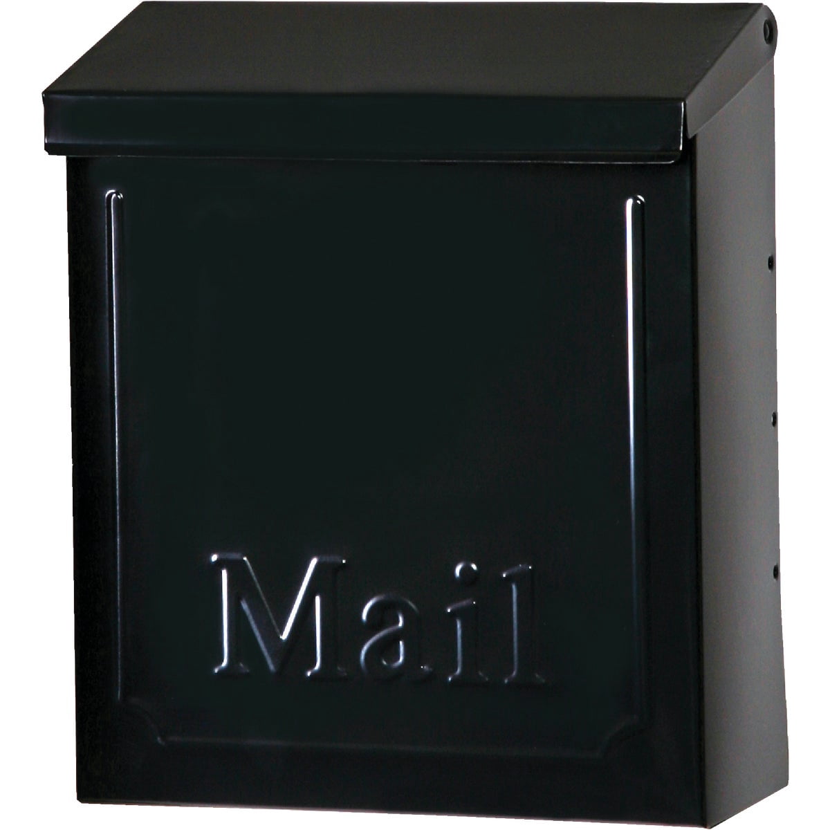 Solar Group Wall Mount Mailbox Black - Key Lock - 1 Compartment, Black — Home & Garage Storage, Stackable Design