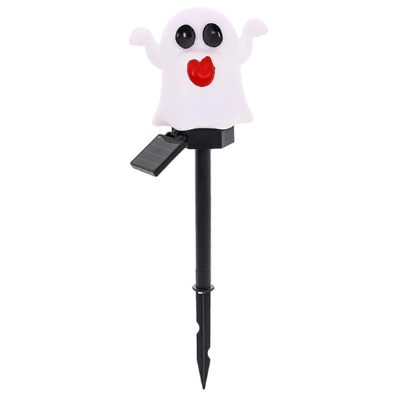 Solar Halloween Ghost Ground Stake Light, Waterproof Outdoor LED Decor Lamp For Yard Lawn Garden Pathway