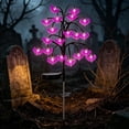 thumbnail image 1 of Solar Halloween Ground Stake Light Set Pumpkin Bat Spider Web Outdoor Decor for Yard Garden Walkway Holiday Festive Scene Auto On Off Night Lighting, 1 of 6