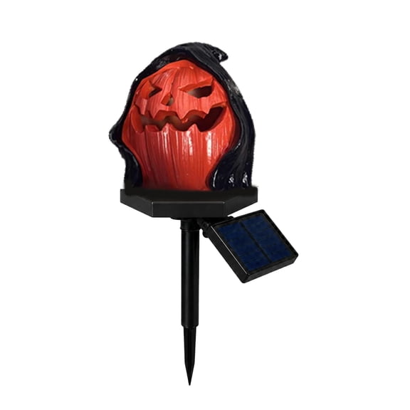 Solar Halloween Pumpkin Garden Stake Light,Solar Pathway Lights Outdoor,Pumpkin Solar Stake Light Led Yard Halloween Decorations