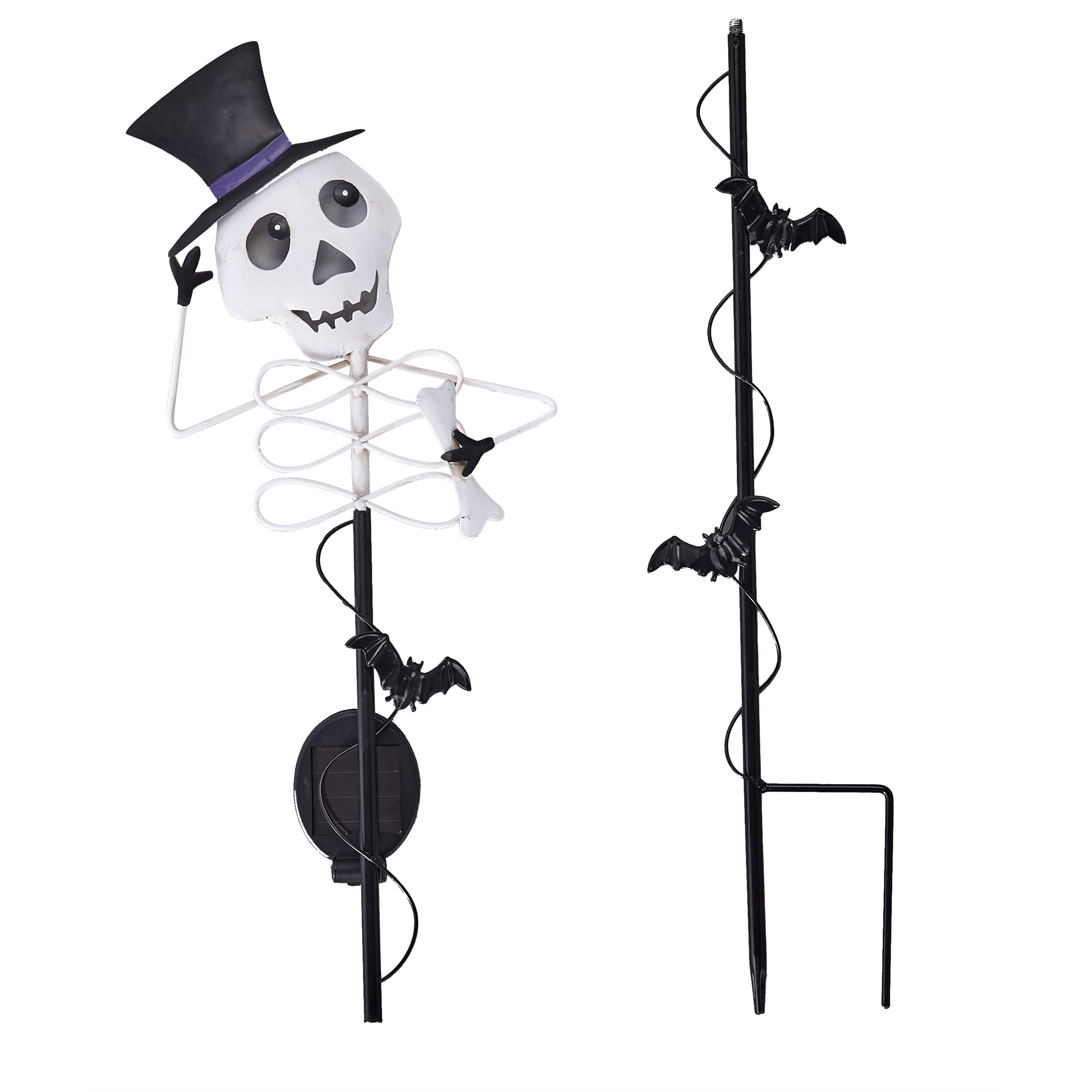 Solar Halloween Stake Lighted Outdoor Decor Skeleton