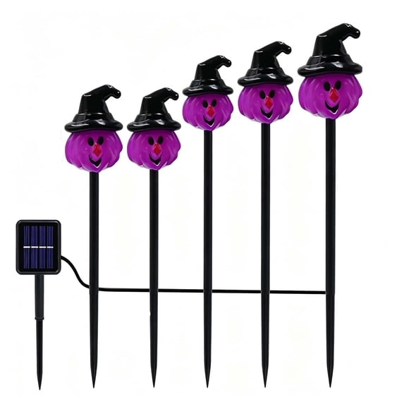 Solar Halloween Witch Stake Light, Outdoor Solar Powered LED Witch Yard Light, Waterproof Halloween Garden Decoration for Lawn, Pathway, Porch & Halloween Party Decor