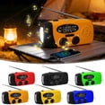 thumbnail image 1 of Solar Hand Crank Emergency Radio, Portable AM/FM/WB Weather Radio, 2000mAh Power Bank with LED Torch, Multifunction Radio for Camping, Hiking, Outdoor & Emergency Use, 1 of 8