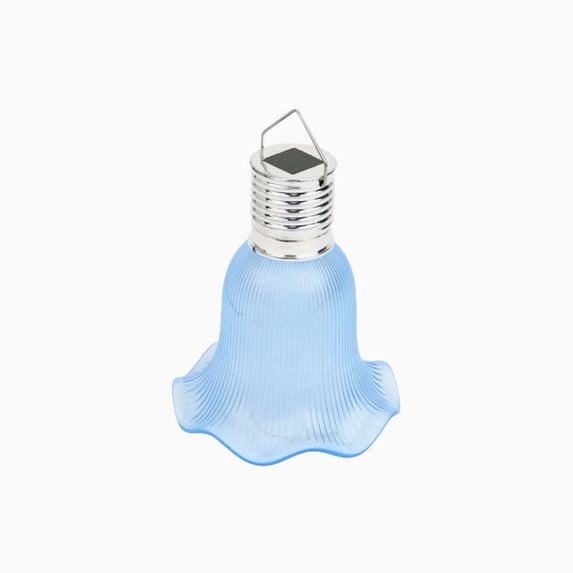 Solar Hanging Garden Light, Waterproof Outdoor LED Flower Shade Lantern for Patio Yard Pergola Balcony Camping BBQ Decor, Blue