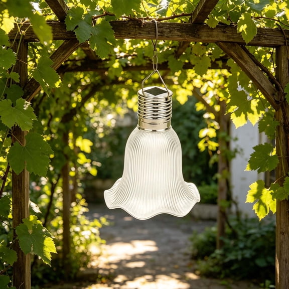 Solar Hanging LED Light, Ballet Skirt Decorative Lamp for Garden Patio