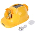 Solar Hard Hat 5 Gear Dual Cooling Fan Strong Bright Light Construction Safety Helmet US Plug